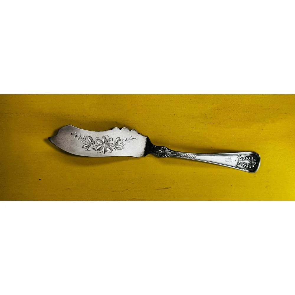 Antique Towle Mfg. Co. Sterling Silver Pie Server/Victorian Era/Monogrammed 